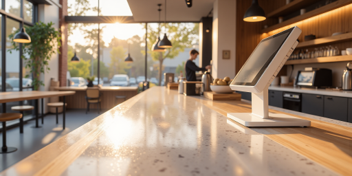 餐饮连锁品牌营销升级案例图，包含餐厅场景和会员系统界面，餐饮行业主题